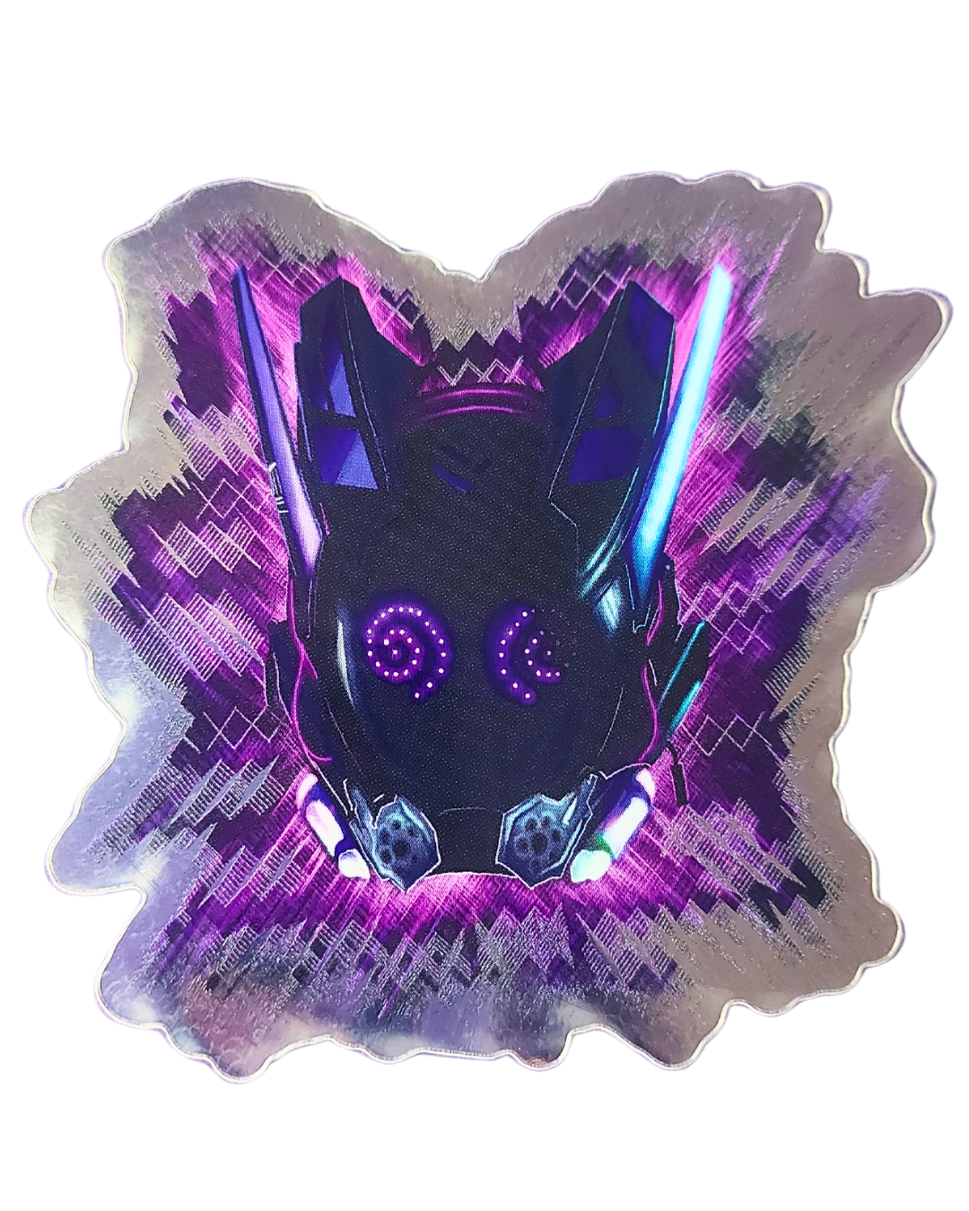 Monarkki Helmet Mirrored Sticker